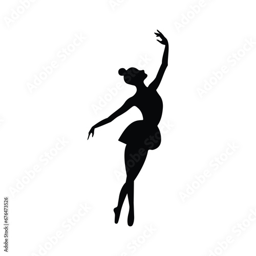 Silhouetted Ballet Beauty: Enigmatic Image of a Ballerina in Timeless Dance, Expressing Poise and Artistry, Perfect for Your Creative Endeavors