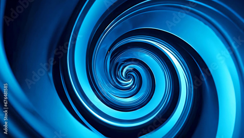 Abstract blue swirl