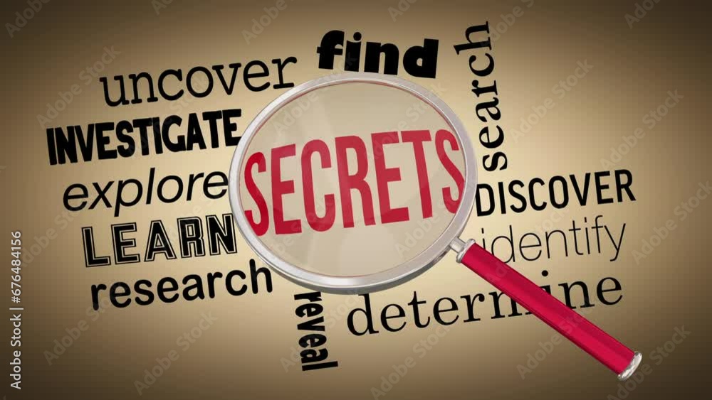 Secrets Magnifying Glass Find Uncover Clues Truth Discover Investigation 3d Animation Secrets Magnifying Glass Find Uncover Clues Truth Discover Investigation 3d Animation