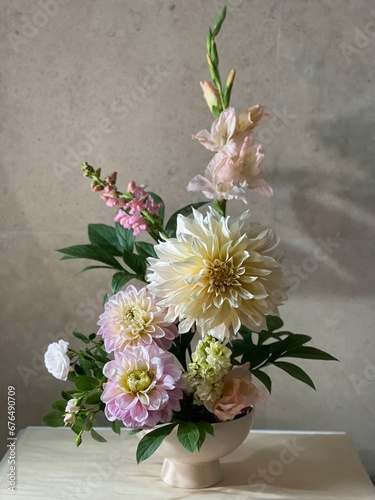 bouquet of dahlias