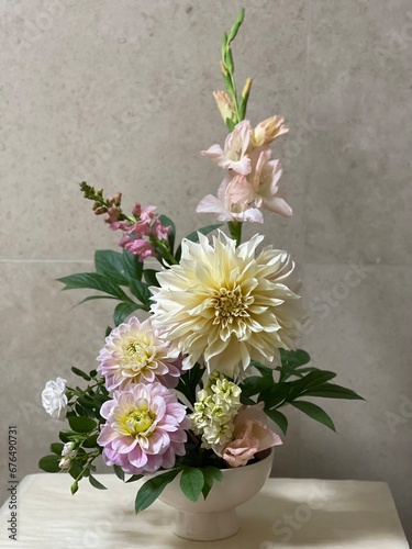 bouquet of dahlias