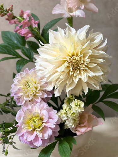 bouquet of dahlias