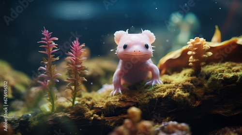 Axolotl in Aquatic Habitat photo