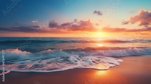 sunset on the beach © Nabeel