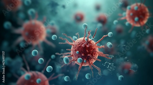 3d rendered illustration of a virus