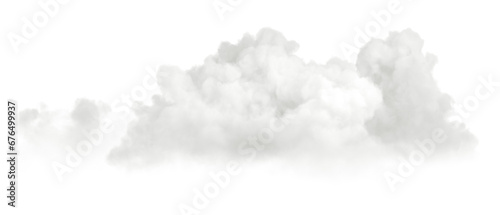 Flying relaxing clouds shapes cutout on transparent backgrounds 3d render png