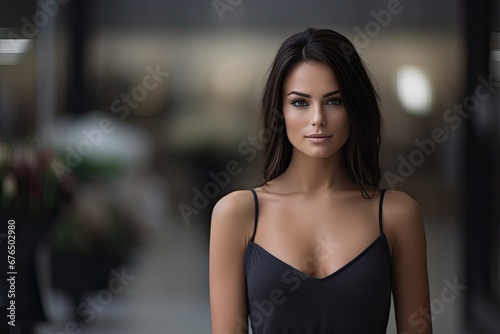 A beautiful and glamorous young woman with the perfect summer look, exuding elegance and sensuality. Free Download A beautiful and glamorous young woman with the perfect summer look, exuding elegance and sensuality. - GFXLoad