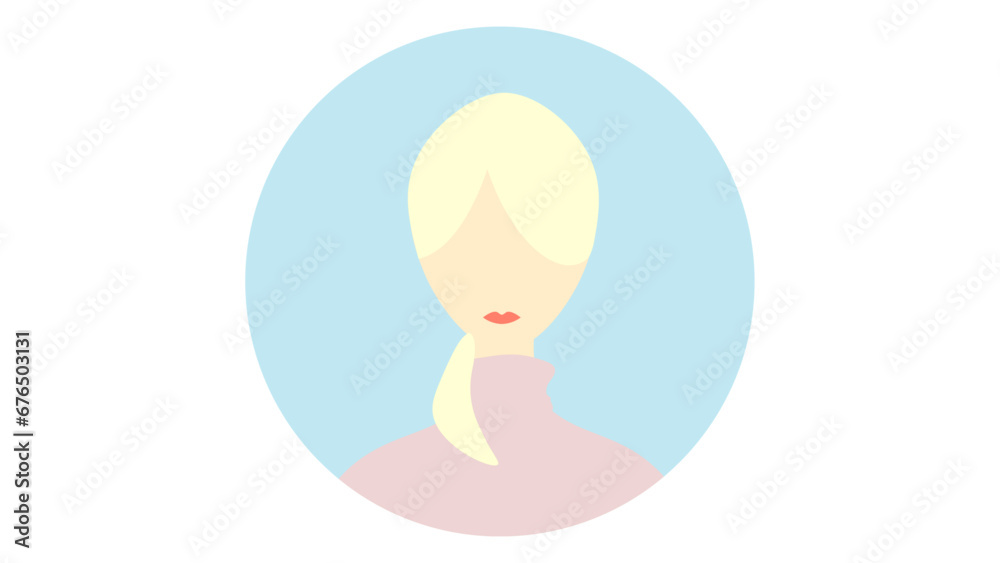 vector, illustration, design, girl, woman, avatar, profile picture, person, blonde, model, body positivity, body types vector, illustration, design, girl, woman, avatar, profile picture, person, blonde, model, body positivity, body types