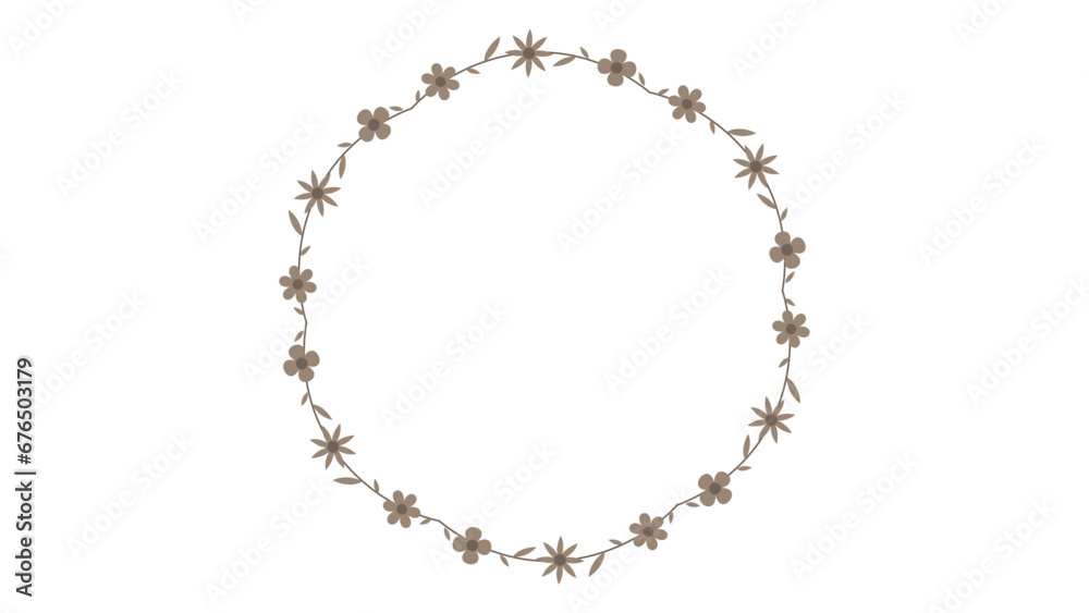 vector, illustration, design, frame, border, circular frame, flower, leaf, nature, plant, summer, flora vector, illustration, design, frame, border, circular frame, flower, leaf, nature, plant, summer, flora