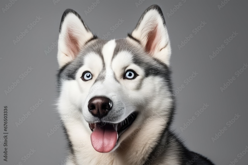 siberian husky dog isolated 