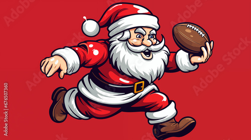 Santa Claus is Playing Football