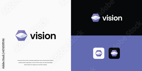 eye tech logo security, logo vector