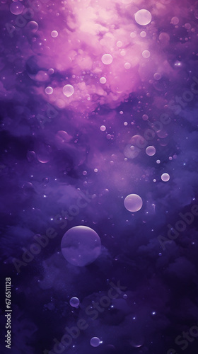 Purple bubbles morphing into faint cloud Wallpaper HD Backgrounds created with Generative Ai