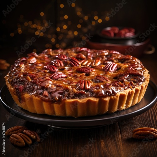 Traditional pecan pie