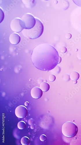 Purple bubbles morphing into faint cloud Wallpaper HD Backgrounds created with Generative Ai © Andrii Yablonskyi