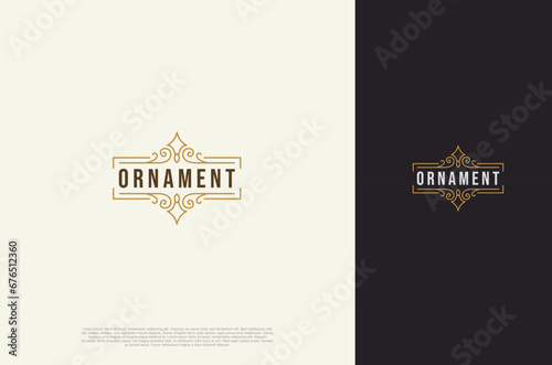 Old vintage label ornament logo antique label decorations, whiskey label, Vector design element