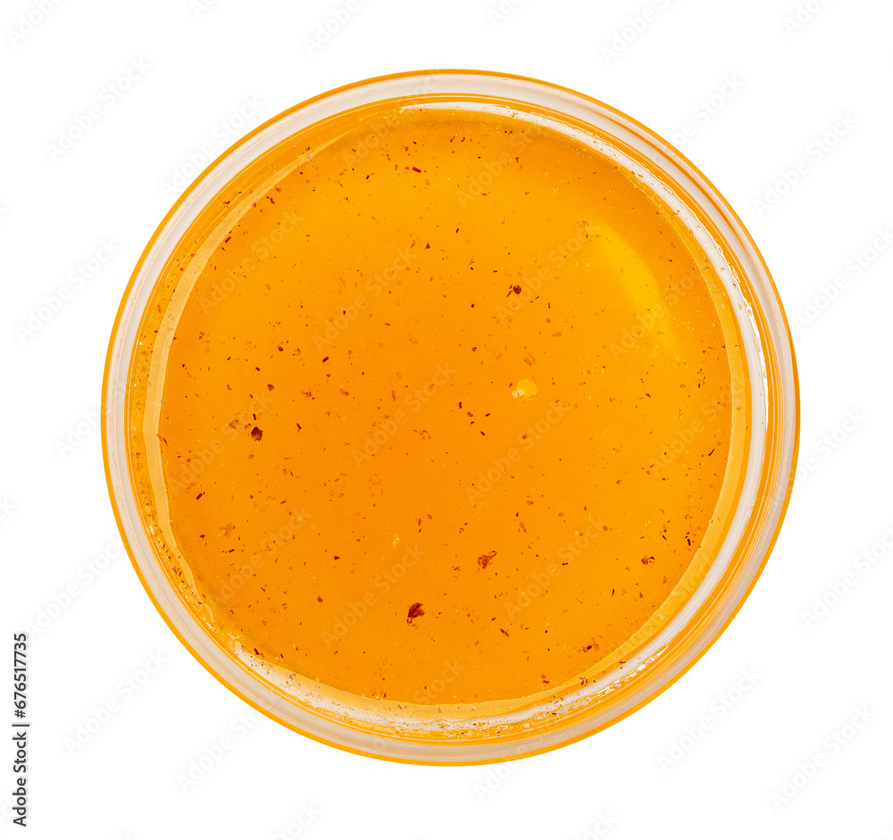 honey bowl path isolated on white top view honey bowl path isolated on white top view