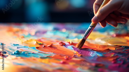 Colorful Strokes on Canvas