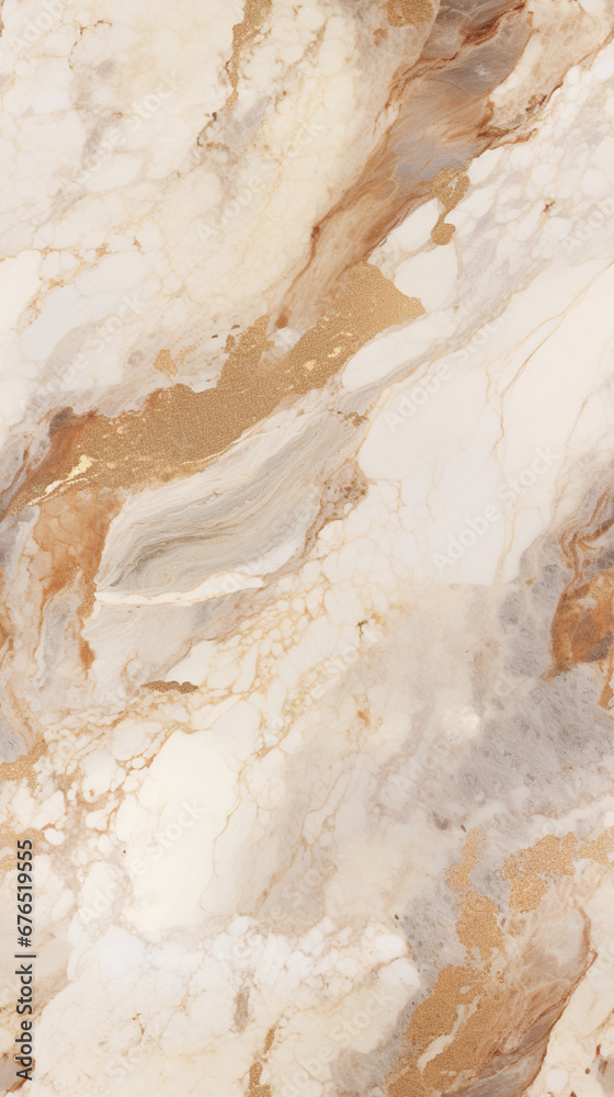 Obraz premium a marble with brown and beige colors byzantine gold leaf accents, contrasting backgrounds, translucent water, pointillist optical illusions, silver and beige, wallpaper created with Generative Ai