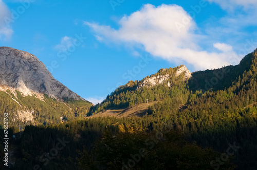 View of Berchtesgaden National Park, Berchtesgaden Alps, Berchtesgadener Land, Bavaria, Germany, Europe © Solarisys