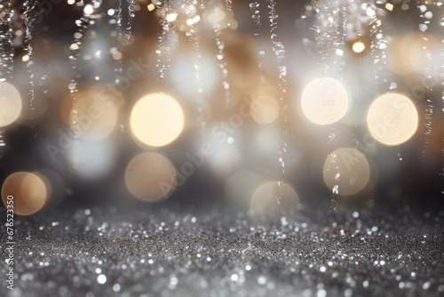 Background of silver sequins