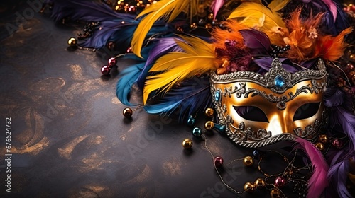 background, traditional carnival decoration © MiguelAngel