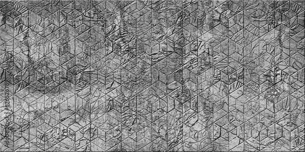 Fototapeta premium decorative 3d wallpaper background, geometric graphic design, digital interior wall, ceramic , carpet, cover, panel, mobile.