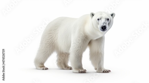 white polar bear.
