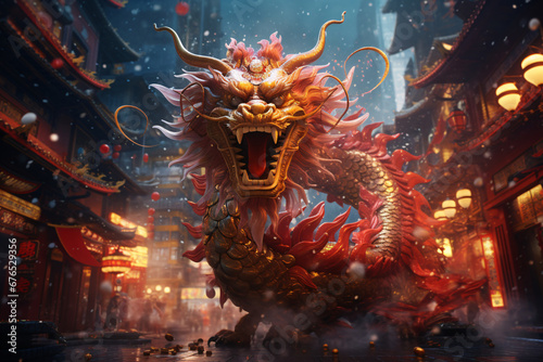 Chinese Dragon, Chinese new year, year of the dragon photo