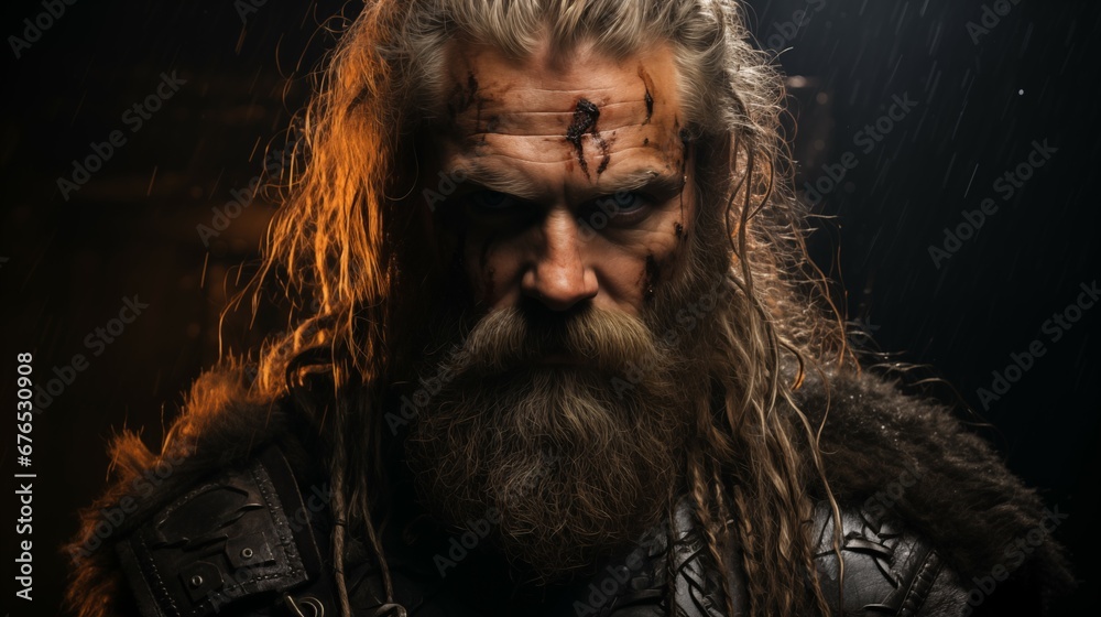 portrait of a viking