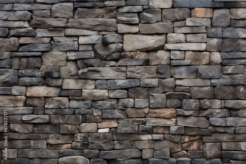 Spacious tiled stone background. Generative AI