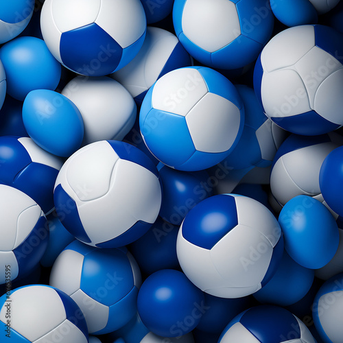 Background containing white and blue football colors created with Generative Ai