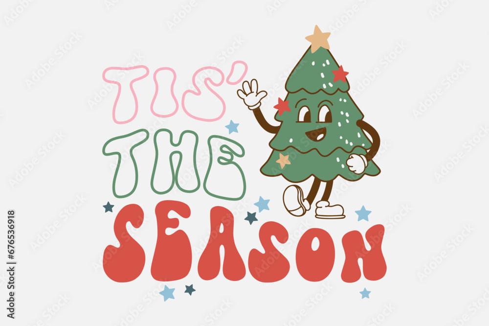 Tis the season Funny Christmas T shirt design