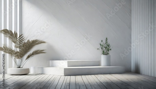 Product Platform. Home Decoration with Modern Designed Flower Pots. Minimalist Style. Pots That Add Liveliness to the Windowsill