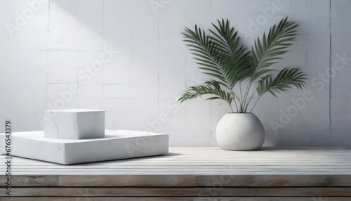 Product Platform. Home Decoration with Modern Designed Flower Pots. Minimalist Style. Pots That Add Liveliness to the Windowsill