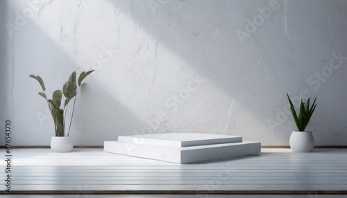 Product Platform. Home Decoration with Modern Designed Flower Pots. Minimalist Style. Pots That Add Liveliness to the Windowsill