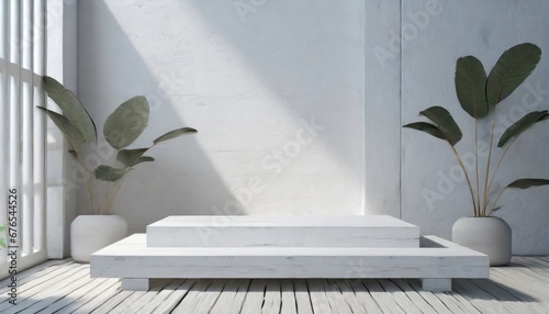 Product Platform. Home Decoration with Modern Designed Flower Pots. Minimalist Style. Pots That Add Liveliness to the Windowsill