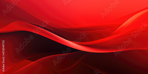 Dynamic Red Banner, Poster Template