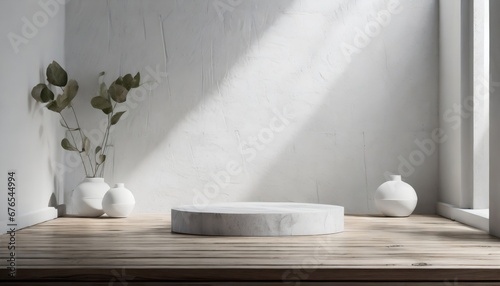 Product Platform. Home Decoration with Modern Designed Flower Pots. Minimalist Style. Pots That Add Liveliness to the Windowsill