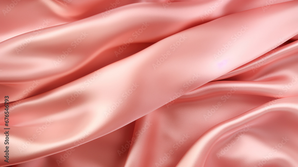 Luxurious Pink Gold Satin Textile Background Luxurious Pink Gold Satin Textile Background