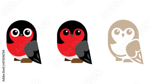 A beautiful bird (vector, logo, illustration)
