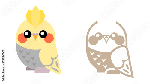 Jolly parrot (vector, logo, illustration)