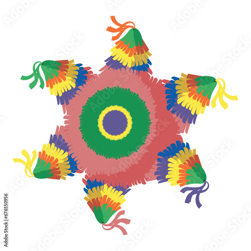 mexican pinata star illustration