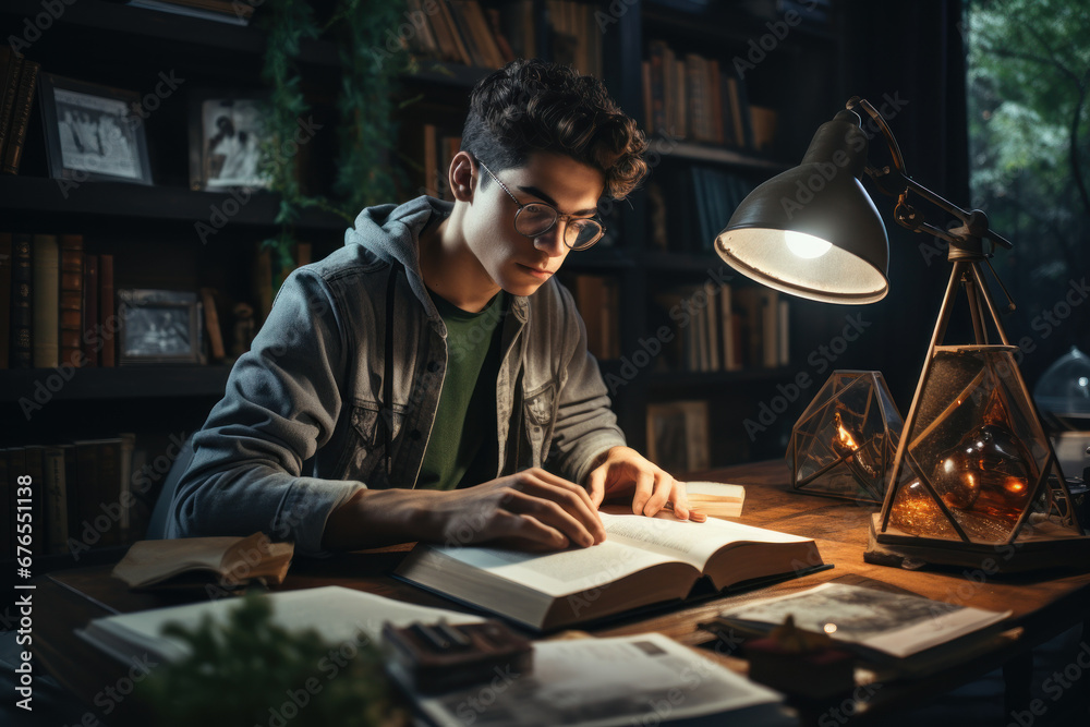 An educational influencer providing study tips and academic guidance. Concept of learning and education. Generative Ai. An educational influencer providing study tips and academic guidance. Concept of learning and education. Generative Ai.