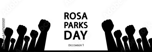 Rosa Parks Day, civil rights activist. American activist.