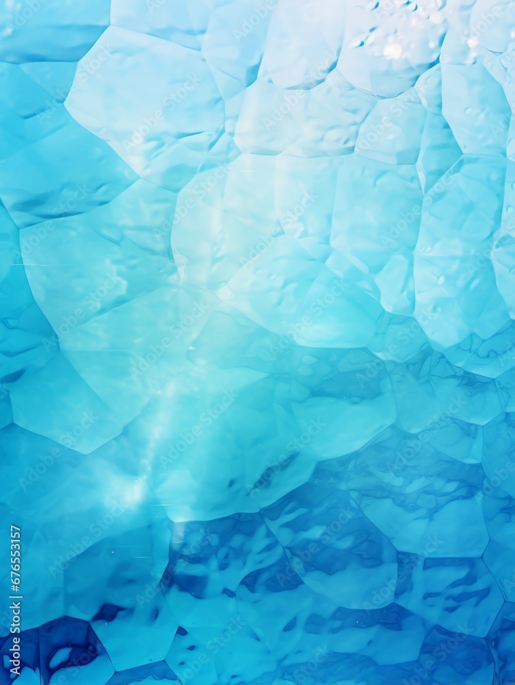 Obraz premium Ocean Water Creative Abstract Geometric Texture. Graphic Digital Art Decoration. Abstract Shaped Surface Vertical Background. Ai Generated Vibrant Angular Pattern.