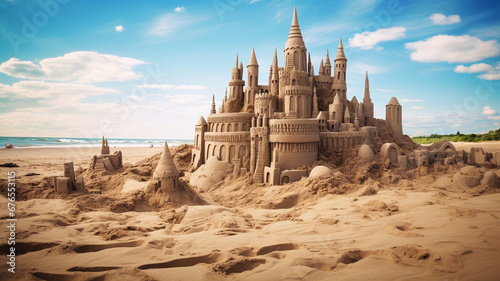 sand castle on the beach © Daniel