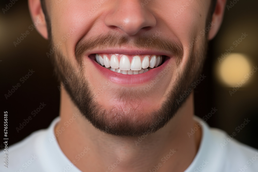 Rediscovering your youthful smile with teeth whitening. Concept of age-defying grins. Generative Ai. Rediscovering your youthful smile with teeth whitening. Concept of age-defying grins. Generative Ai.