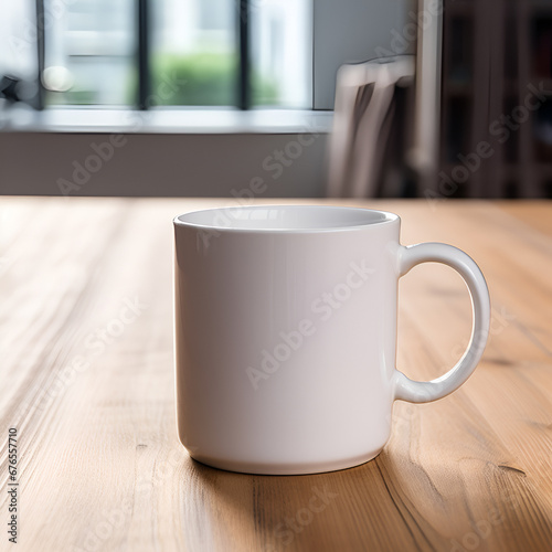 3d render of plain cup of coffee for mock up , ai generated 