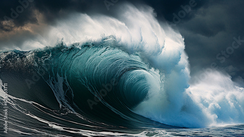 big waves on the black coast